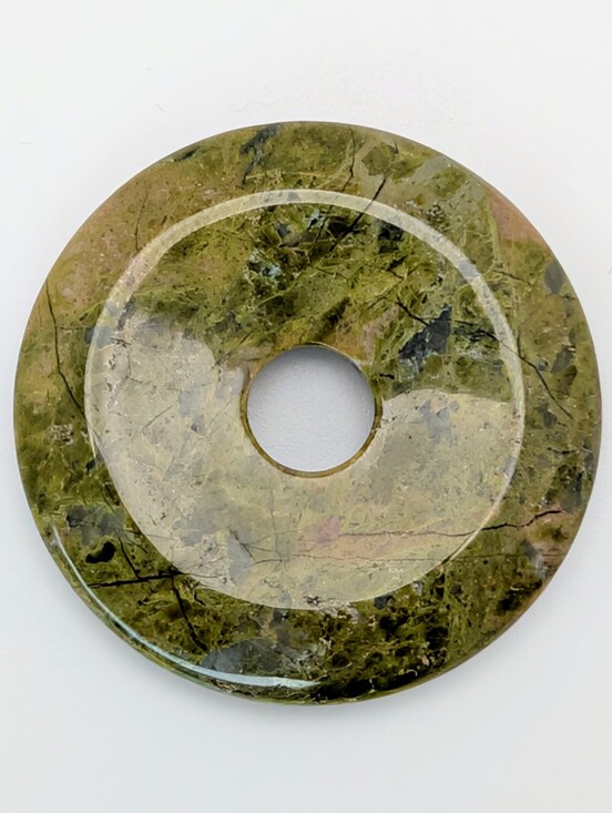 Jewelry - Green Jasper Donut Pendant